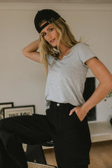 Priya Top In Grey - Final Sale