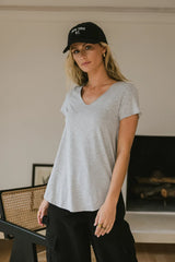 Priya Top In Grey - Final Sale