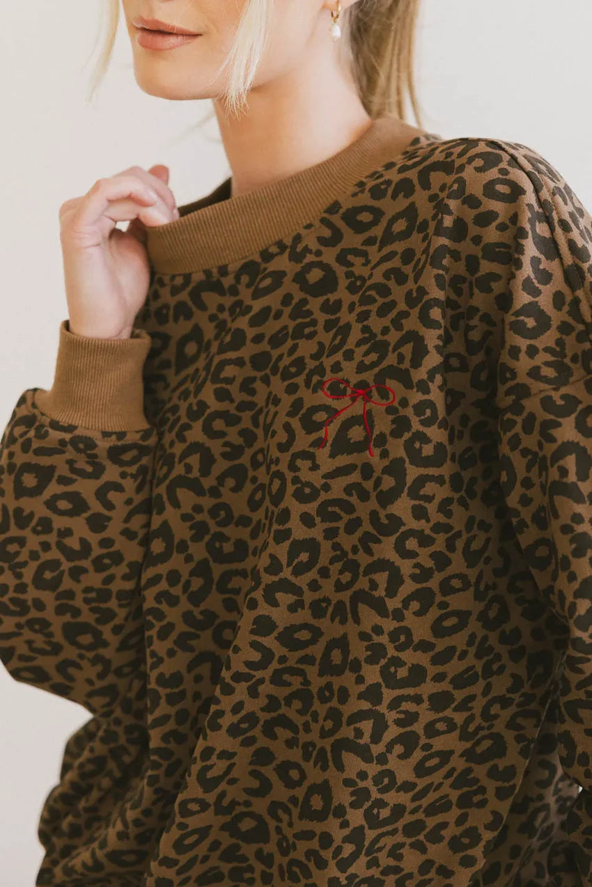 Tessa Leopard Sweatshirt - FINAL SALE