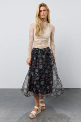 Floral Organza Skirt - Final Sale