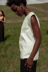 Maguire Muscle Tee In White - Final Sale