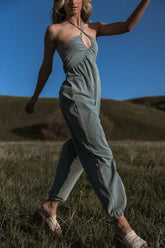 Trixie Jumpsuit in Teal - FINAL SALE