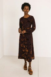 Jane Velvet Midi Dress - FINAL SALE
