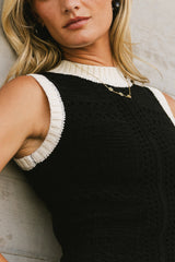 Xavia Knit Maxi Dress In Black - Final Sale
