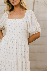 Landrie Ditsy Floral Dress In Blue - Final Sale