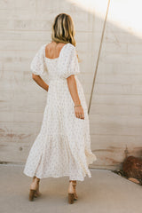 Landrie Ditsy Floral Dress In Blue - Final Sale
