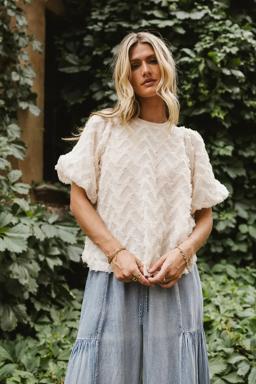 Juliet Textured Blouse - FINAL SALE