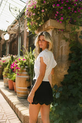 Morgan Eyelet Lace Blouse - Final Sale