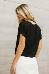 Aggie Tee In Black - Final Sale