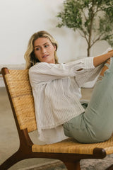 Bret Striped Button Up - Final Sale