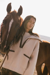 Nora Fleece Pullover in Cream - Final Sale