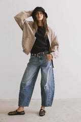 Lex Barrel Jeans In Medium Wash - Final Sale
