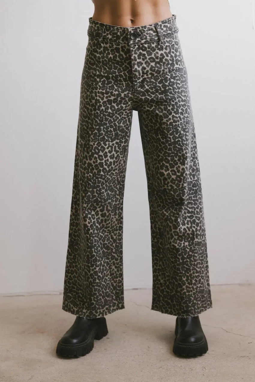 Kortnee Leopard Print Jeans - FINAL SALE