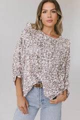 Taya Ditsy Floral Blouse In Cream - Final Sale