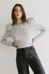 Dustin Knit Sweater In Grey - Final Sale