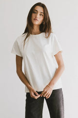 Weekend Vibe Tee In Ivory - Final Sale