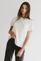 Weekend Vibe Tee in Ivory - FINAL SALE