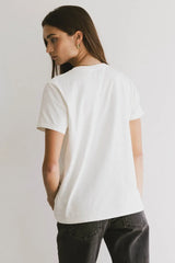 Weekend Vibe Tee In Ivory - Final Sale