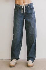 Sloan Baggy Denim in Dark Wash - FINAL SALE