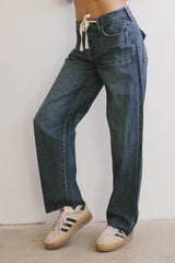 Sloan Baggy Denim In Dark Wash - Final Sale