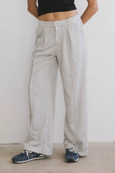 Cami French Terry Trouser in Grey - FINAL SALE