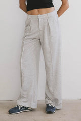 Cami French Terry Trouser in Grey - FINAL SALE