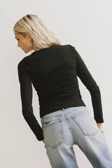 Kendra Basic Top In Black - Final Sale