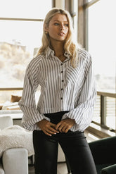 Wynn Striped Button Up - FINAL SALE