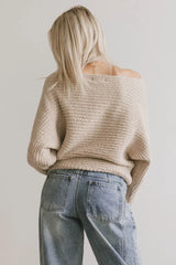 Calia Knit Sweater In Tan - Final Sale