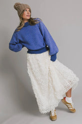 Yani Ruffle Tulle Maxi Skirt in Cream - FINAL SALE