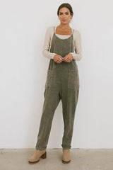 Bram Overalls in Olive - FINAL SALE