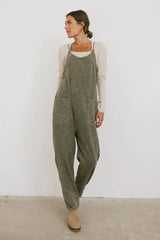 Bram Overalls In Olive - Final Sale
