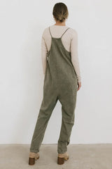 Bram Overalls In Olive - Final Sale