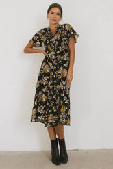 Kaitlyn Floral Midi Dress - FINAL SALE