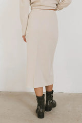 Harden Midi Skirt In Taupe - Final Sale