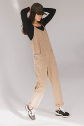Bram Overalls in Taupe - FINAL SALE
