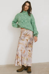 Anastasia Knit Sweater In Green - Final Sale