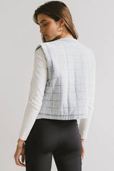 Brodie Quilted Denim Vest - Final Sale