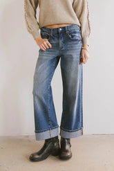 Lacie Cropped Wide Leg Jeans - FINAL SALE