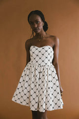 Sienna Bow Mini Dress - Final Sale