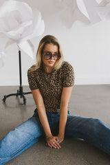 Jolie Leopard Tee - FINAL SALE