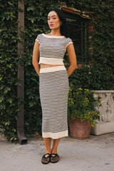 Smith Striped Midi Skirt - FINAL SALE