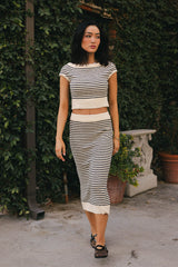 Smith Striped Midi Skirt - Final Sale