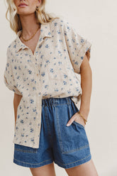 Nicoline Floral Button Up - FINAL SALE