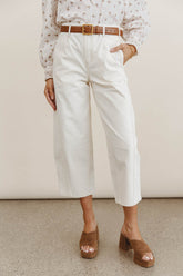 Sephrina Barrel Pants in Ecru - FINAL SALE