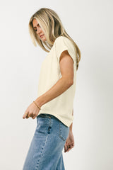 Khloe Knit Top In Cream - Final Sale