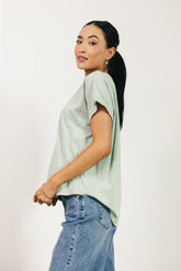 Khloe Knit Top in Sage - FINAL SALE