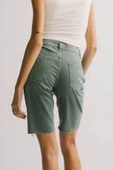 Marlene Denim Shorts In Teal - Final Sale