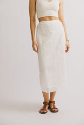 Millie Embroidered Midi Skirt - FINAL SALE