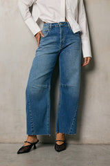 Juliette Barrel Jeans in Medium Wash - FINAL SALE